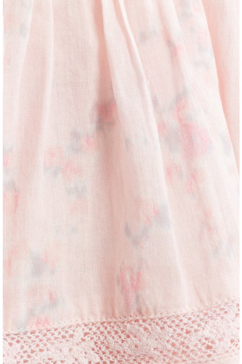 Gwen Ruffle & Lace Minidress, Alternate, color, APPLE BLOSSOM