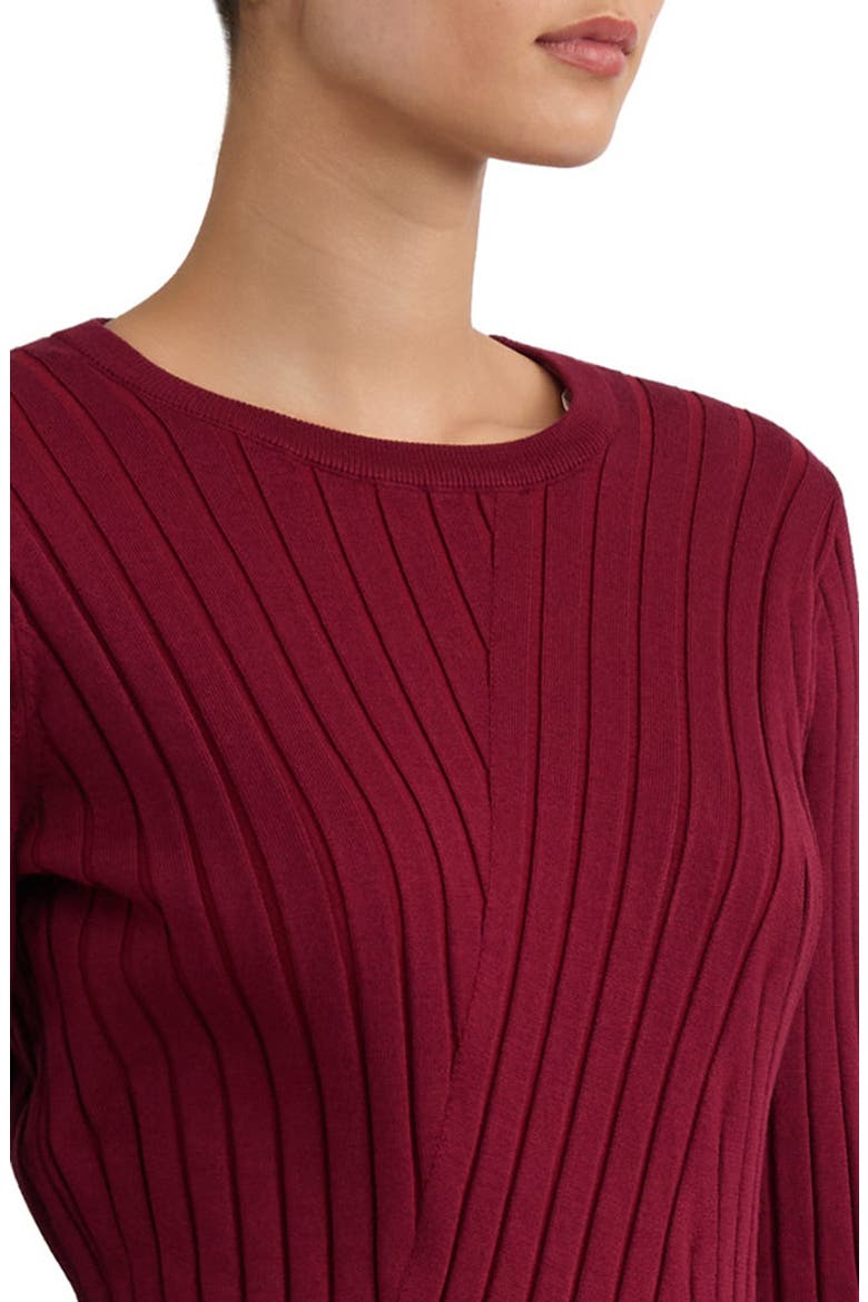 Wide Rib Crewneck Sweater, Alternate, color, CLASSIC WINE