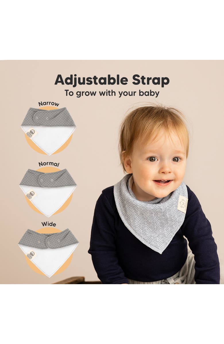 KeaBabies 8-Pack Organic Bandana Bibs, Alternate, color, Nordic