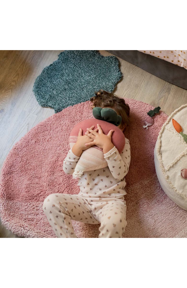 Lorena Canals Knitted cushion Ramona the Radish, Alternate, color, Pink