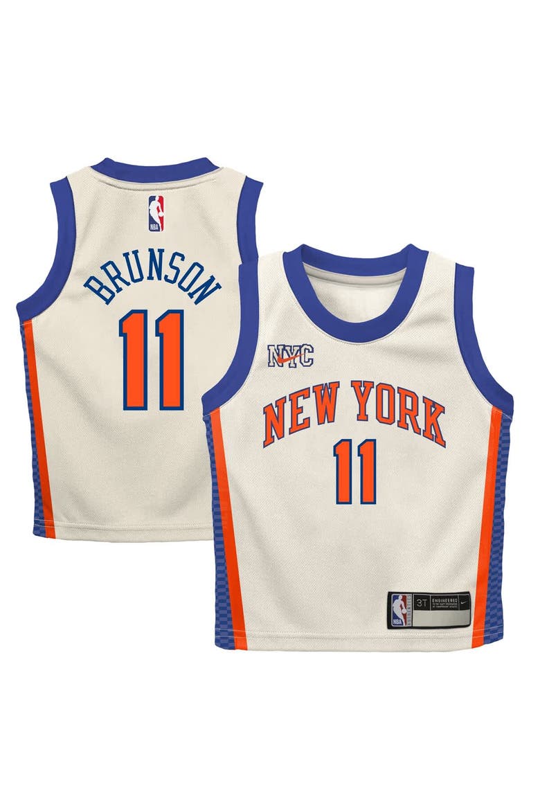 Nike Infant Nike Jalen Brunson Cream New York Knicks 2025/26 City