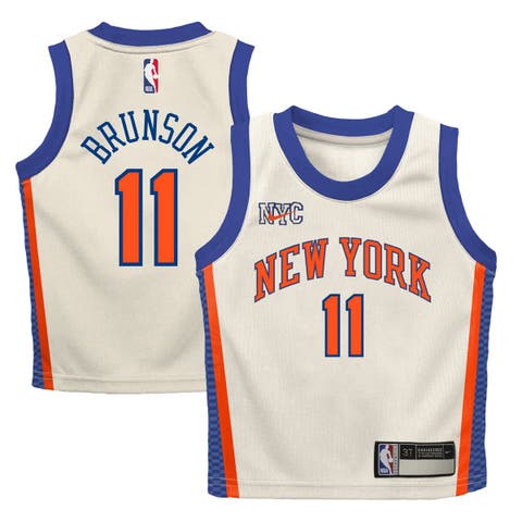 Infant Nike Jalen Brunson Cream New York Knicks 2025/26 City Edition Swingman Jersey