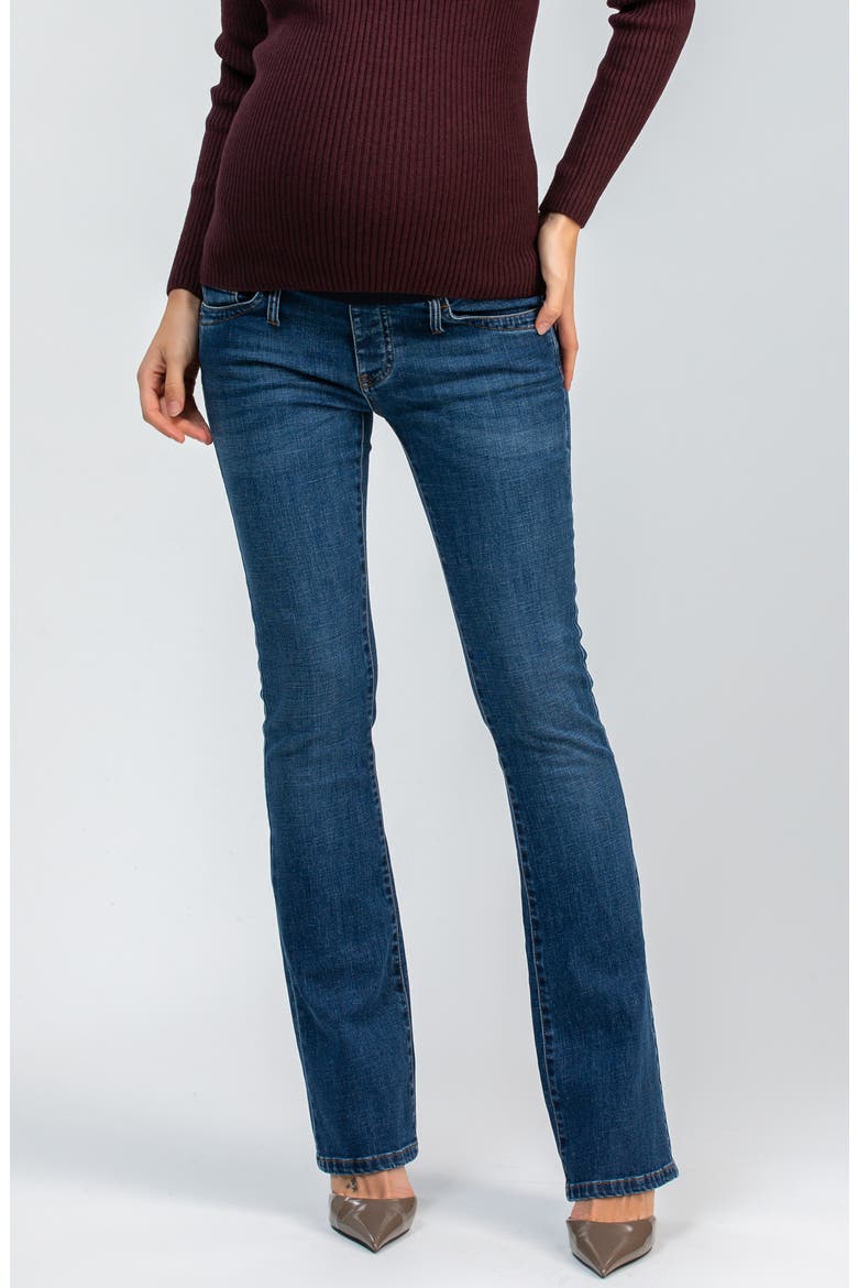 Slim Bootcut Maternity Jeans, Main, color, MEDIUM WASH