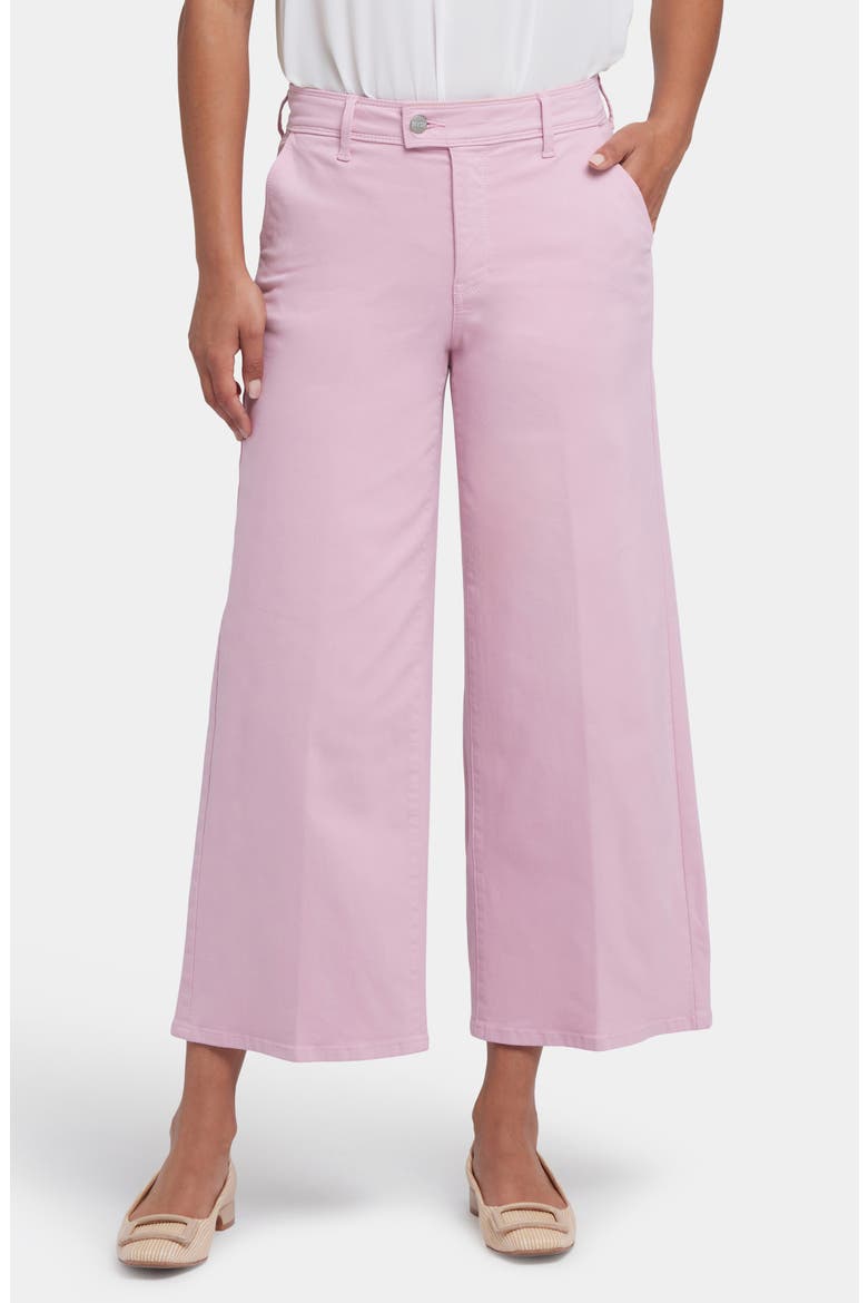 Mona High Waist Ankle Wide Leg Trouser Jeans, Main, color, PINK NECTAR
