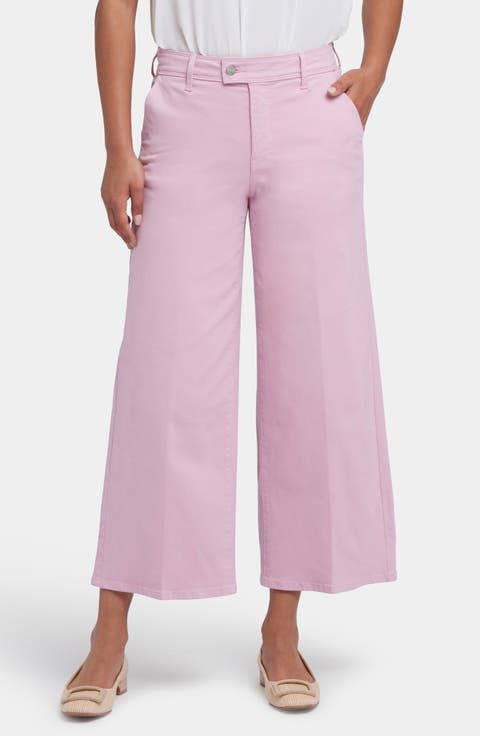 Mona High Waist Ankle Wide Leg Trouser Jeans