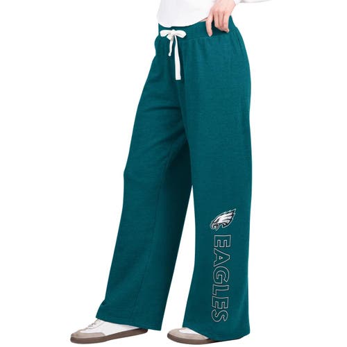 G-iii 4her By Carl Banks Midnight Green Philadelphia Eagles Field Sweatpants In Green