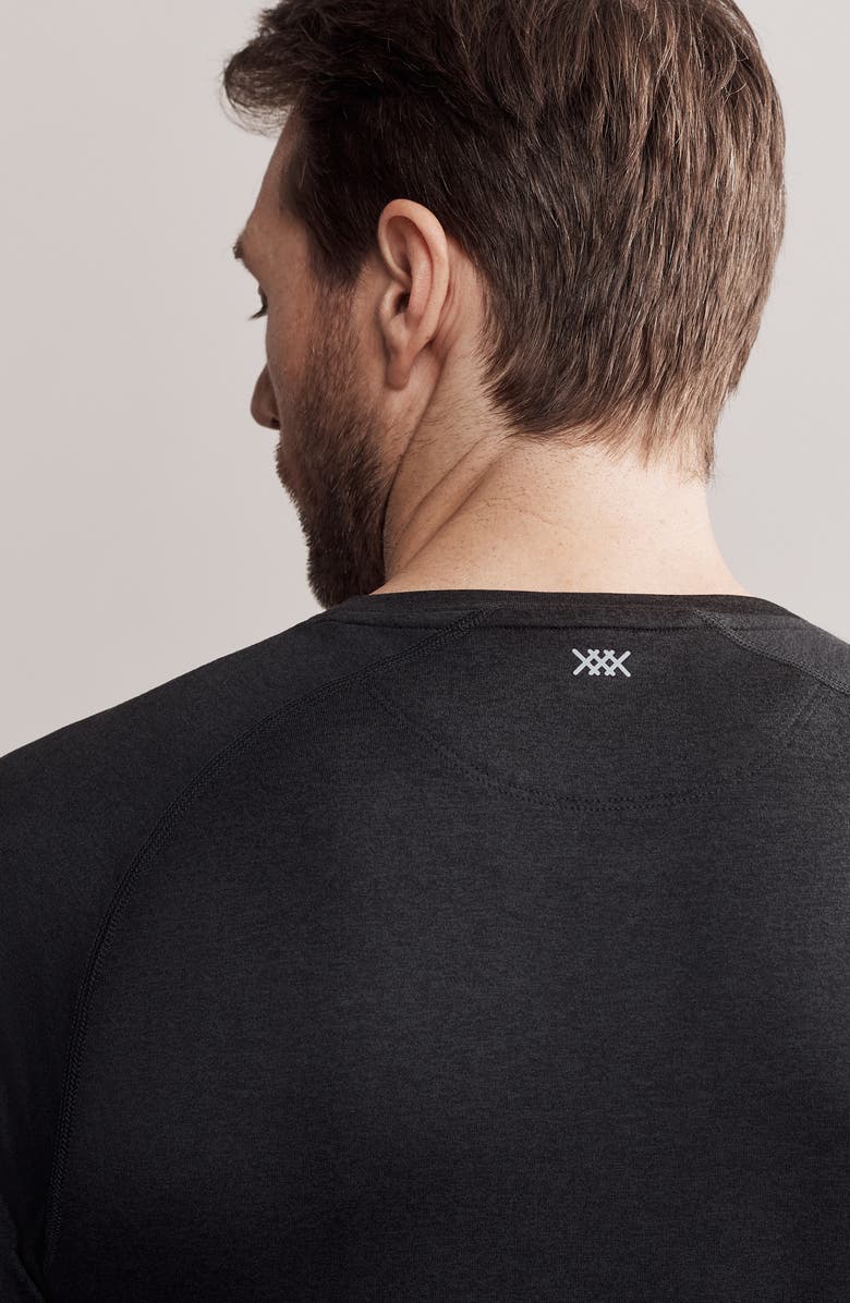 Rhone Atmosphere Long Sleeve Performance T-Shirt, Alternate, color, True Black Heather