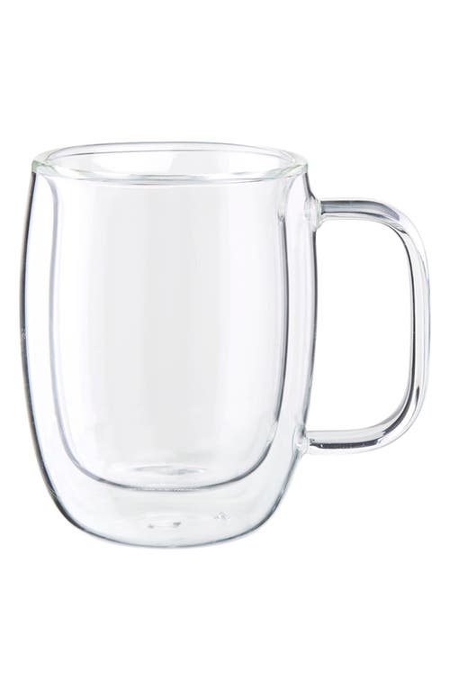 ZWILLING Sorrento Plus Set of 2 Double Wall Glass Espresso Mugs in Clear 