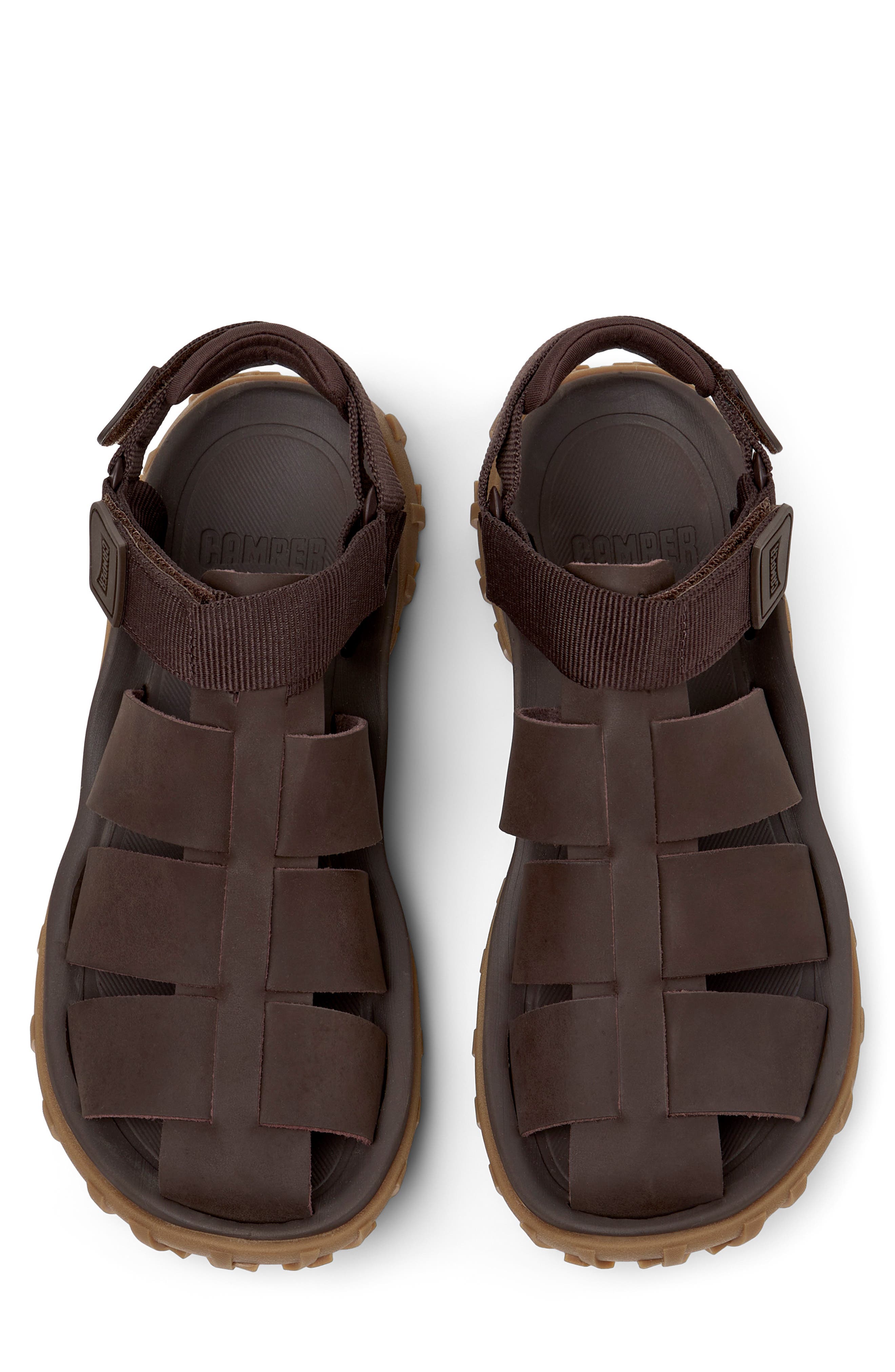 Drift Trail Fisherman Sandal, Alternate, color, DARK BROWN