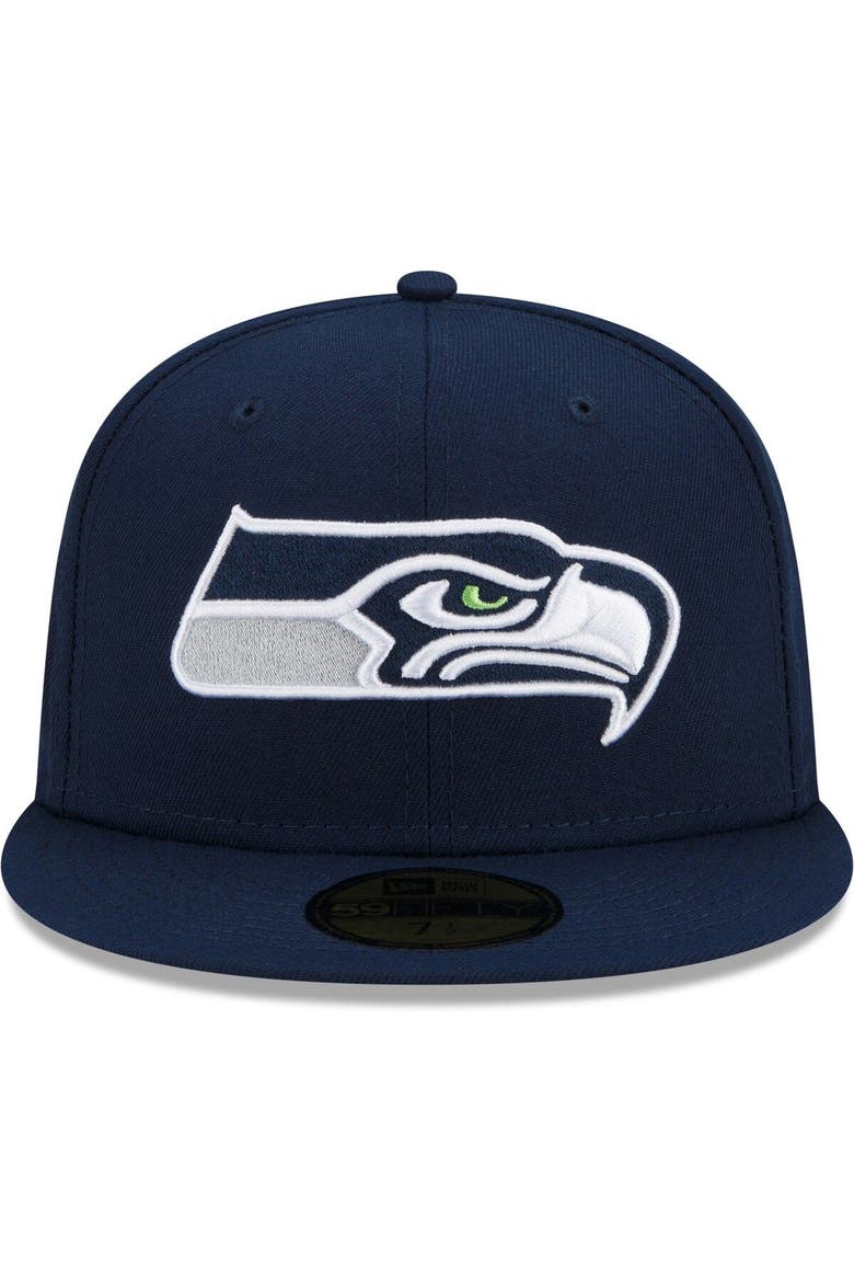 Men's New Era College Navy Seattle Seahawks Patch Up 1988 Pro Bowl 59FIFTY Fitted Hat, Alternate, color, Navy