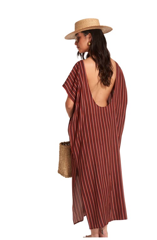 Gottex Beach Life Talya Open Back Swim Cover Up Kaftan In Multi