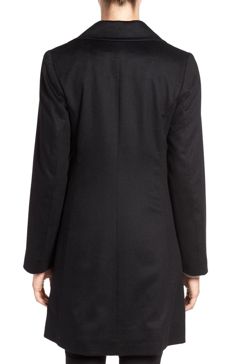 Fleurette Notch Collar Lightweight Cashmere Coat, Alternate, color,