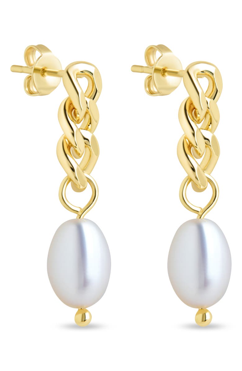 Sterling Forever Hana Chain Drop Earrings, Main, color, 