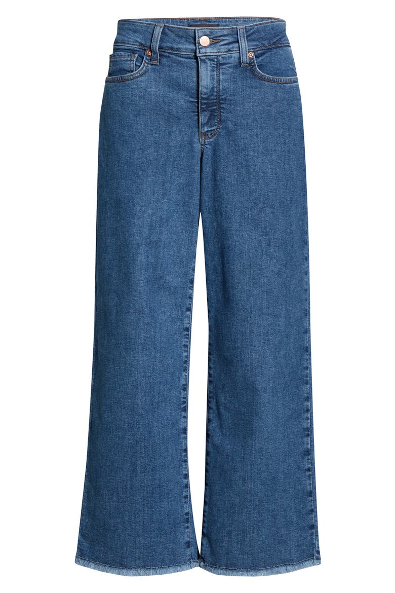 Teresa Raw Hem Ankle Wide Leg Jeans, Alternate, color, SALTON