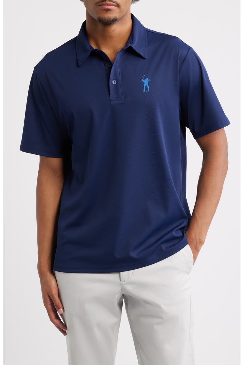 Signature Solid Golf Polo, Main, color, NAVY