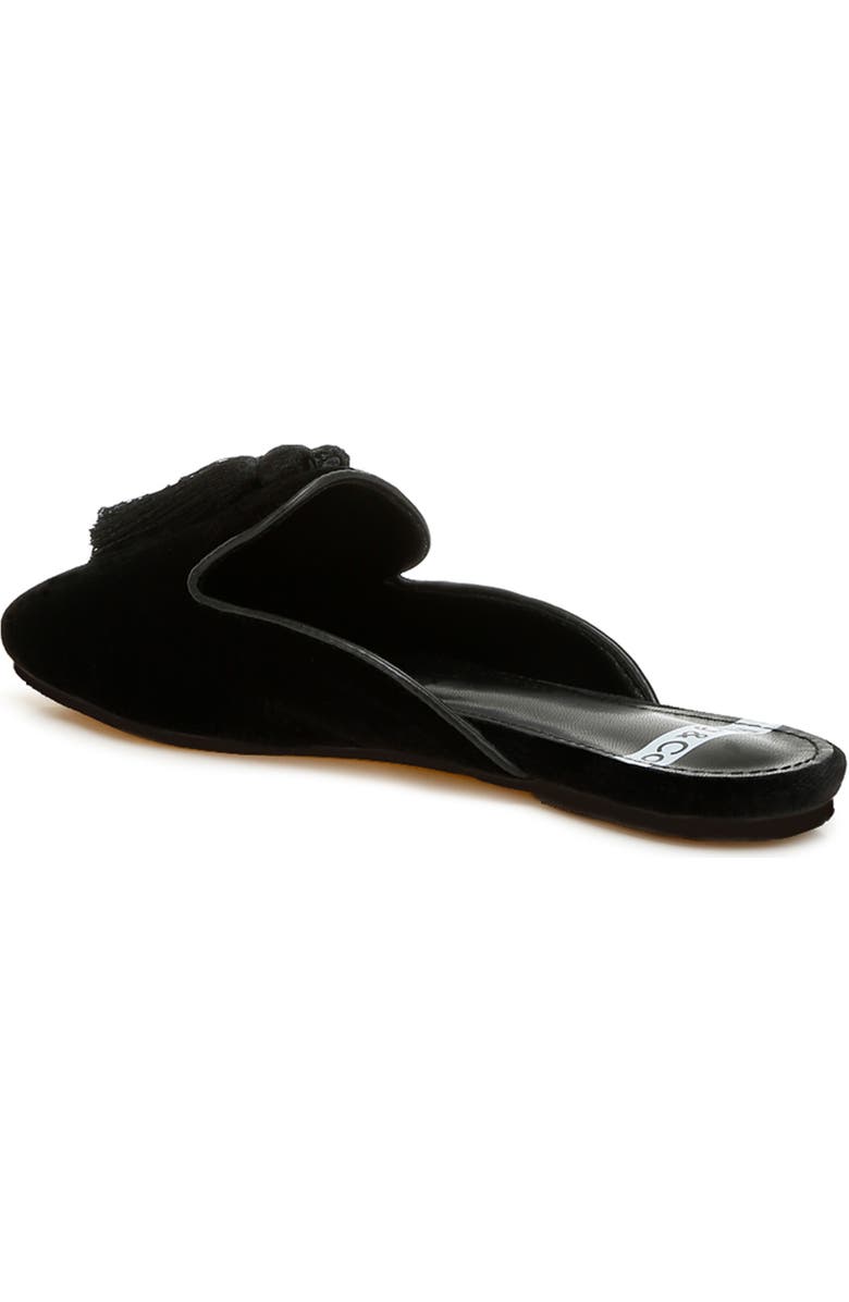 Rag & Co Cardinal Tassel Velvet Mule, Alternate, color, Black
