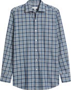 Peter Millar Whitecap Plaid Flannel Button-Up Shirt