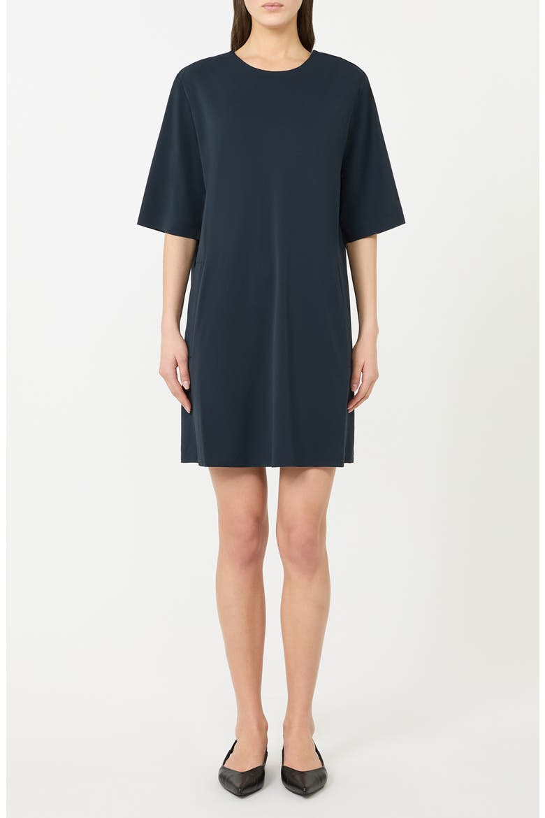 Pigna Jersey Shift Dress, Main, color, NAVY