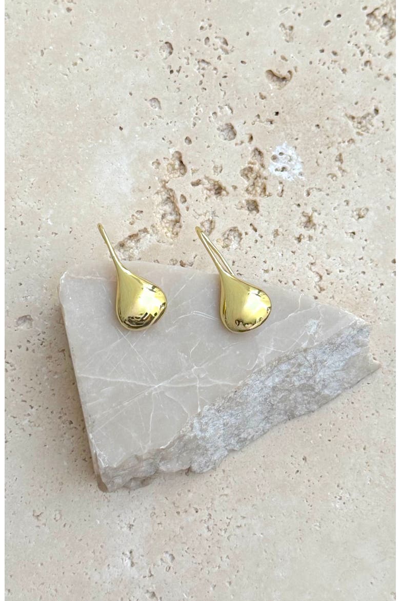 Rain Drop Earrings, Alternate, color, GOLD