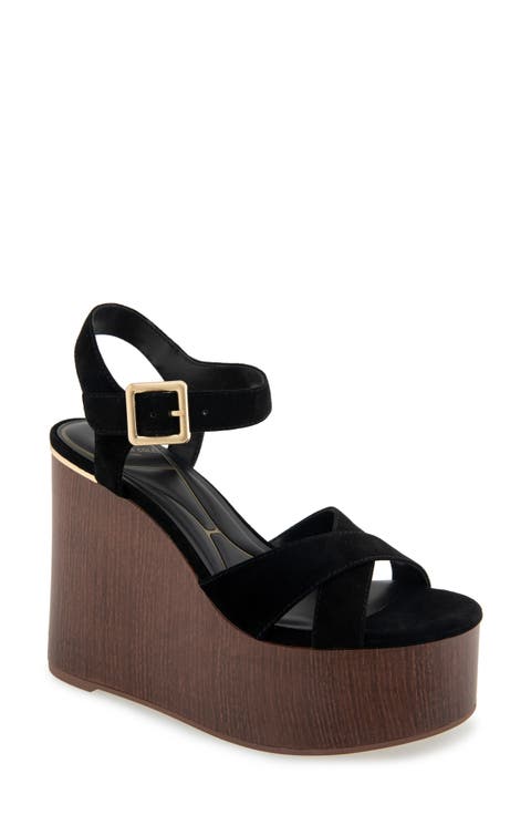Taelyn Ankle Strap Platform Wedge Sandal (Women)