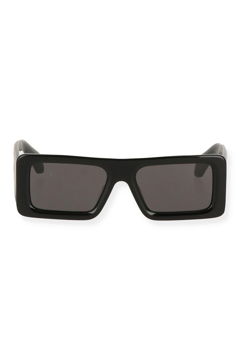 Troy 55mm Square Sunglasses, Main, color, BLACK DARK GREY