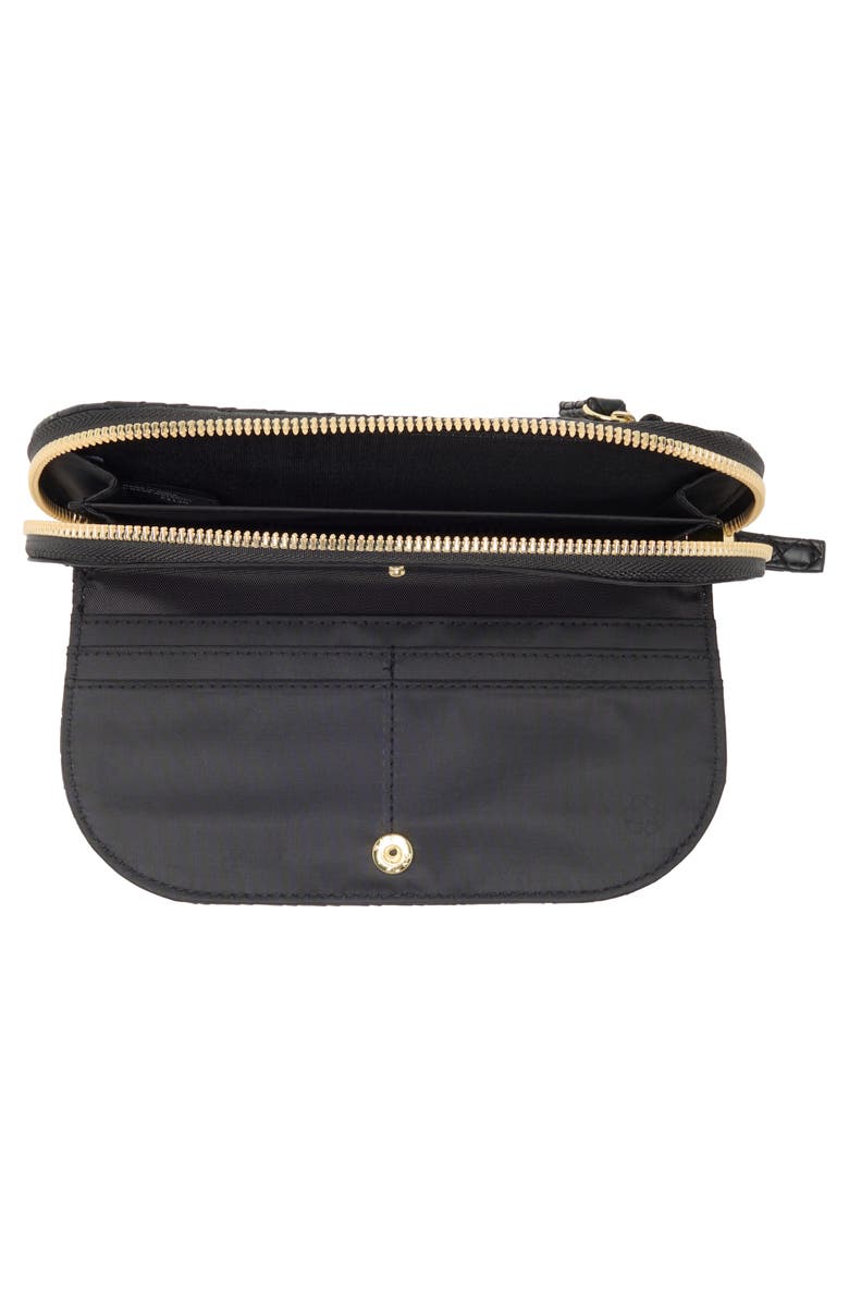 MUNDI SMALL LEATHER GOODS Candice Woven Clutch, Alternate, color, 08N-Black