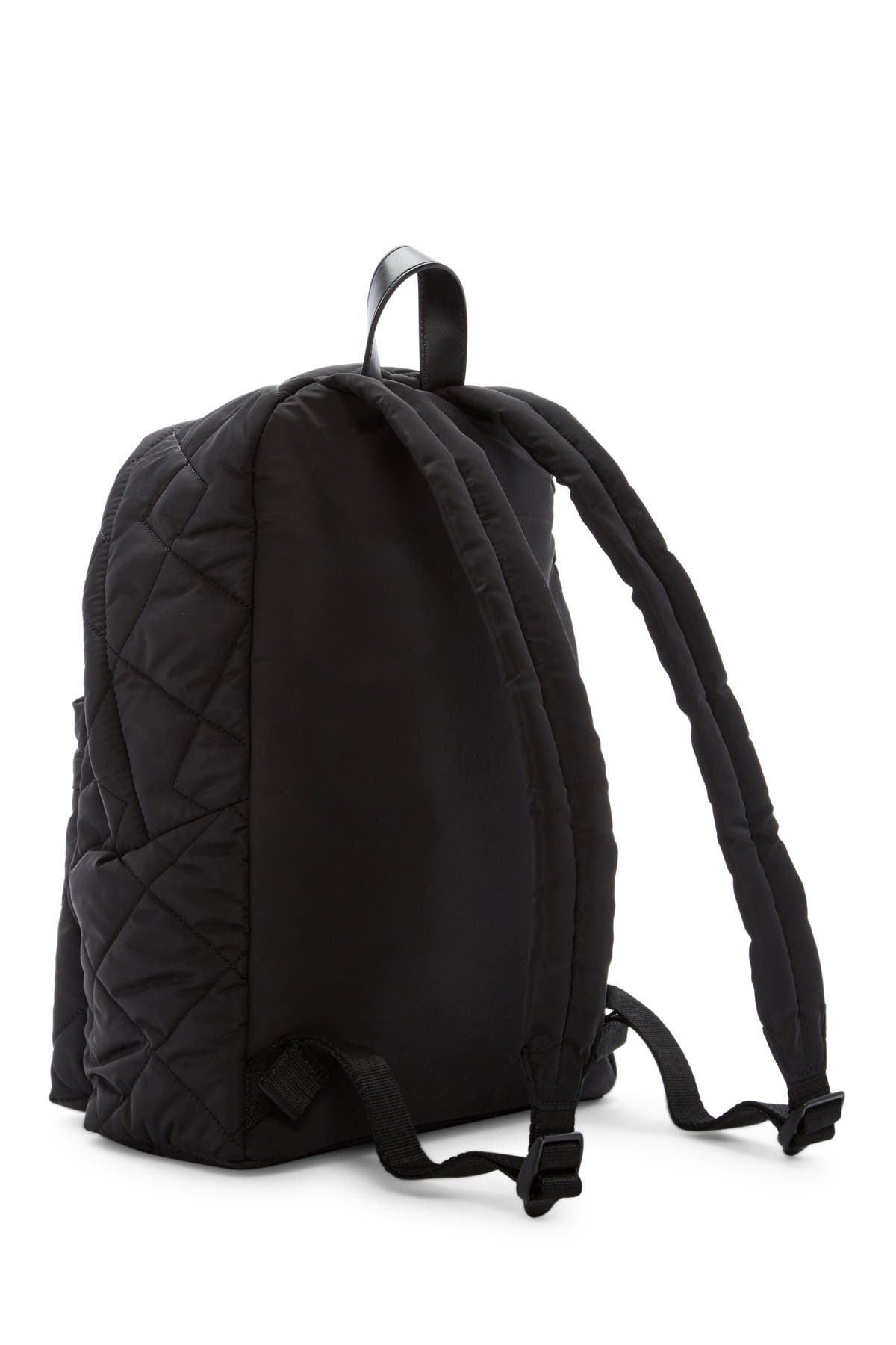 Marc Jacobs Quilted Nylon School Backpack, Alternate, color, Black