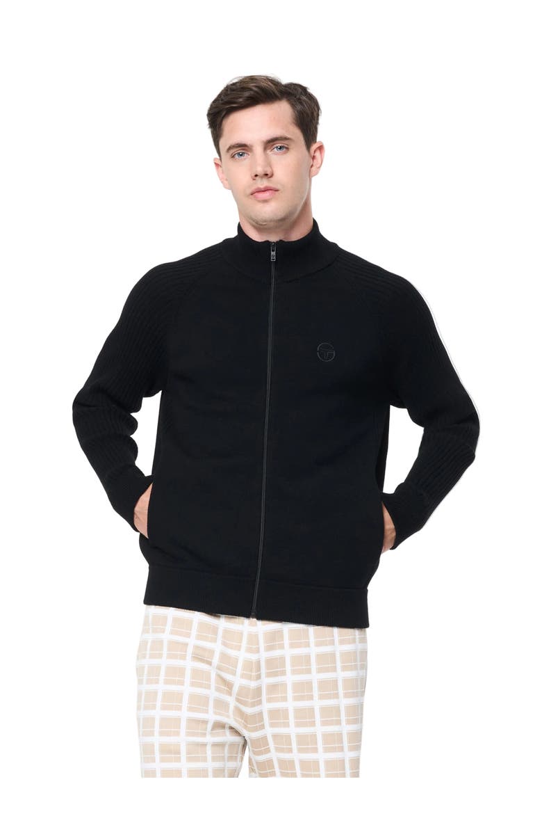 Sergio Tacchini Saggio Track Jacket, Main, color, Black Beauty