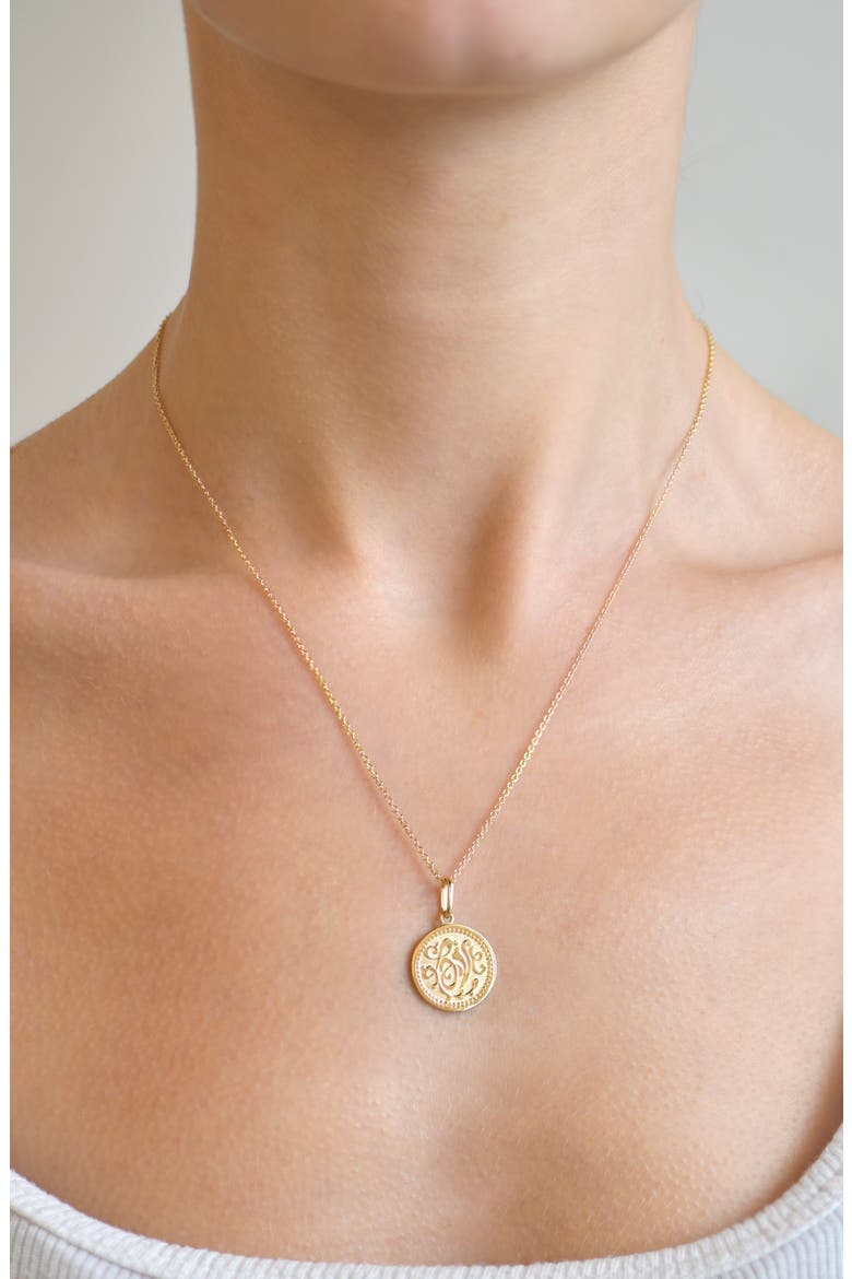 Love Letter Royal Necklace, Alternate, color, YELLOW GOLD