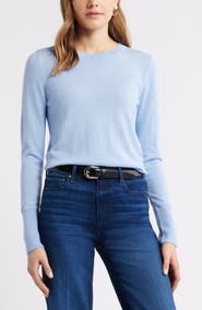 Caslon® Merino Wool Blend Crewneck Sweater