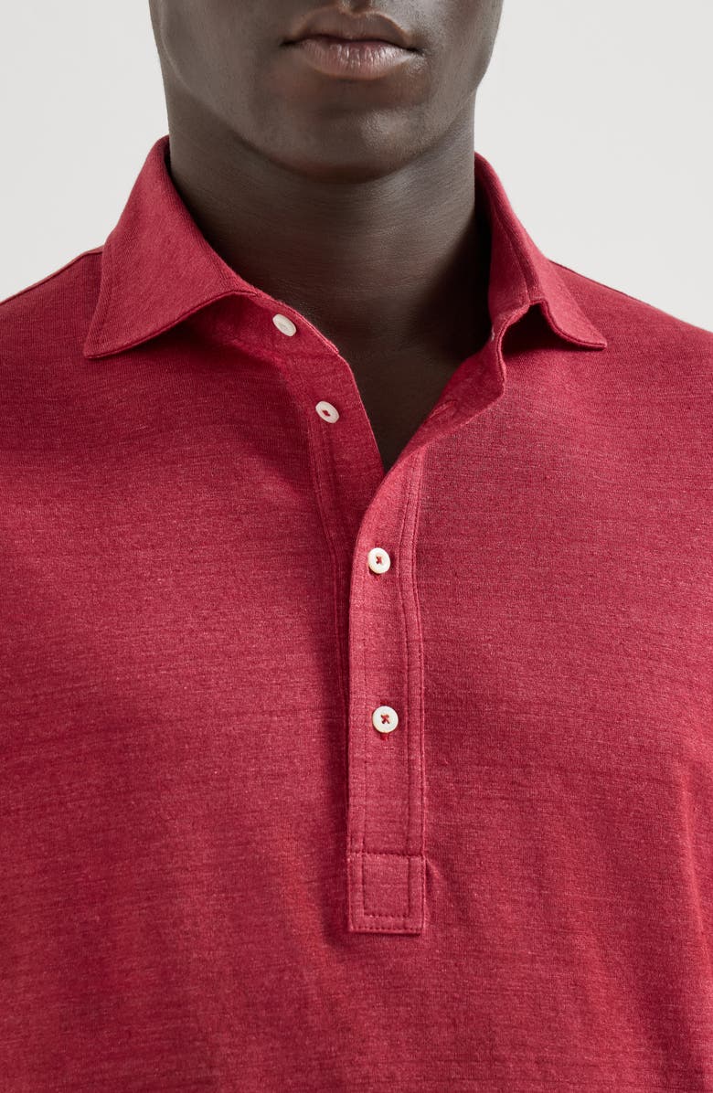 Brunello Cucinelli Jersey polo shirt, Alternate, color, Cherry