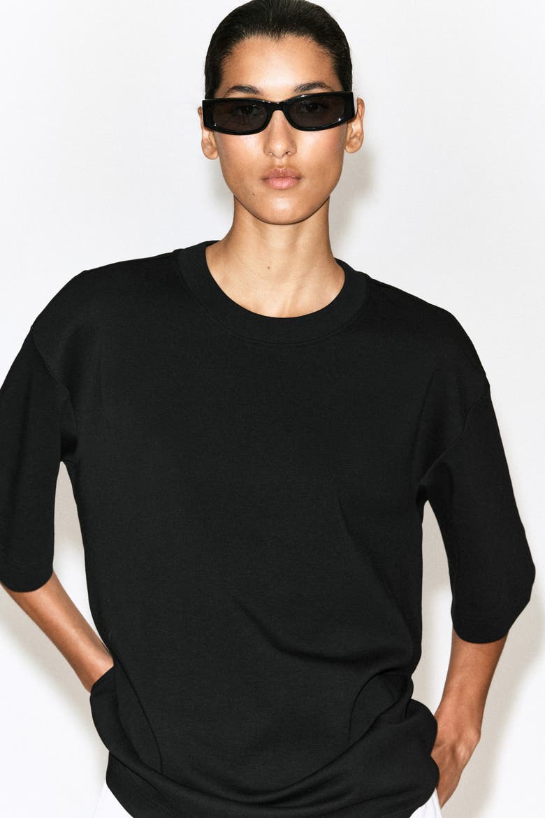 Oversized T-Shirt, Alternate, color, BLACK