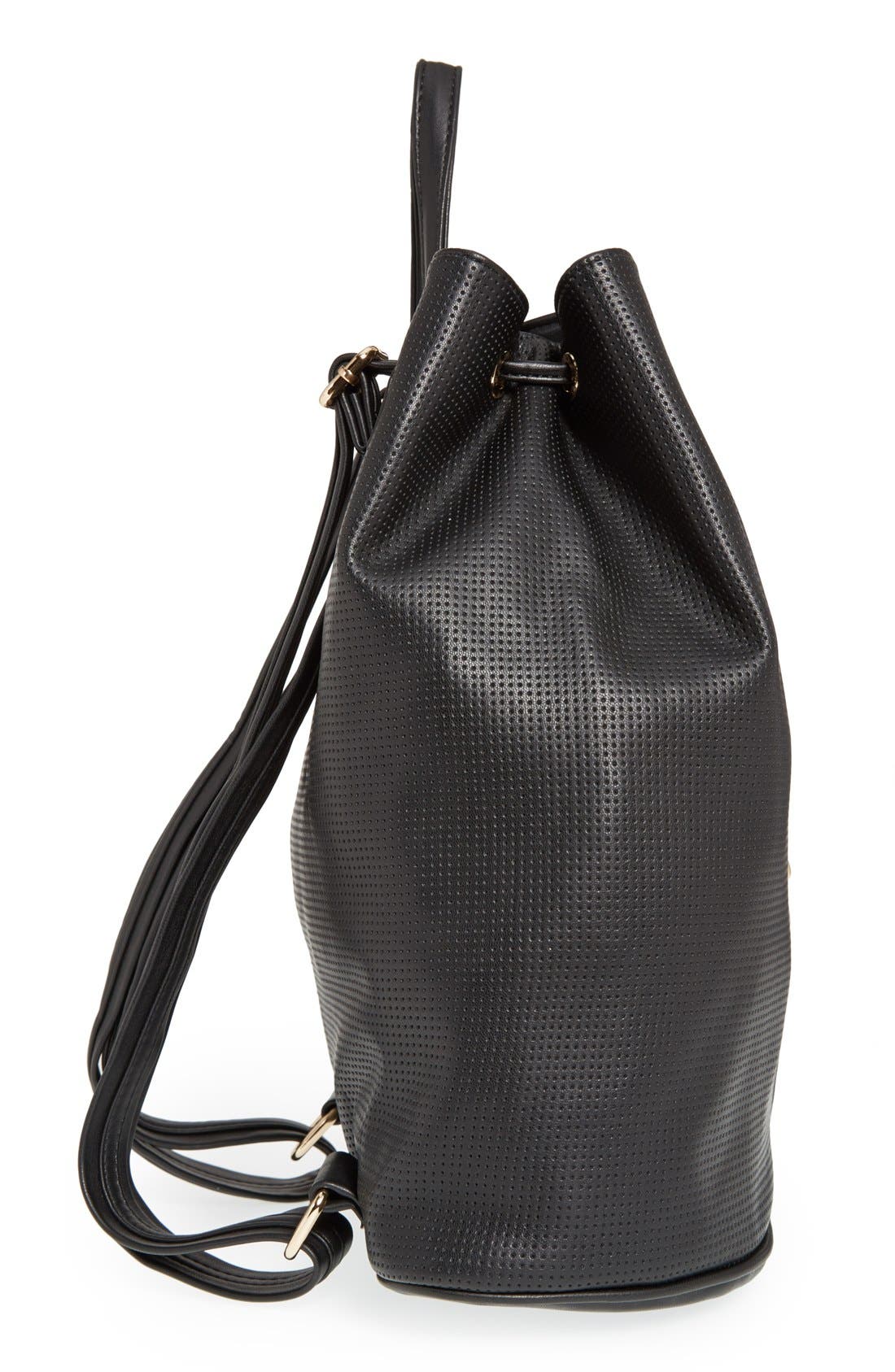 Deux Lux 'Downtown' Perforated Faux Leather Backpack, Alternate, color, 