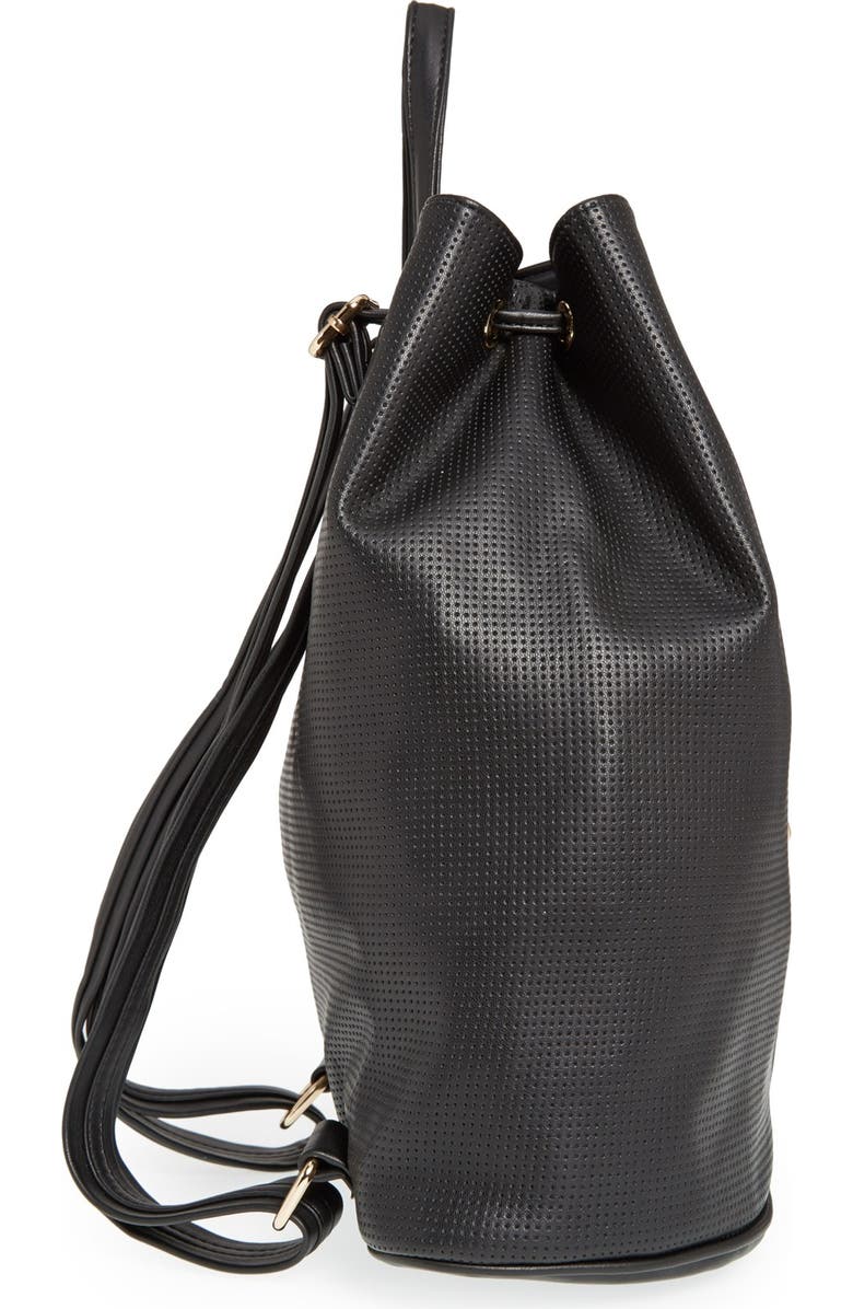 Deux Lux 'Downtown' Perforated Faux Leather Backpack, Alternate, color,