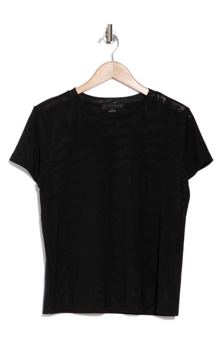 Sanctuary Perfect Mesh T-Shirt, Alternate, color, 