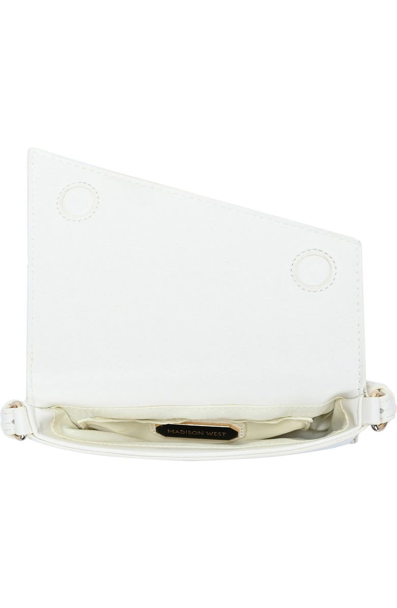 Madison West Mini Asymmetric Shoulder Bag, Alternate, color, Cream