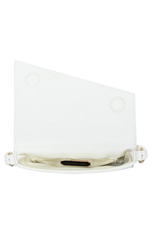Madison West Mini Asymmetric Shoulder Bag In Cream