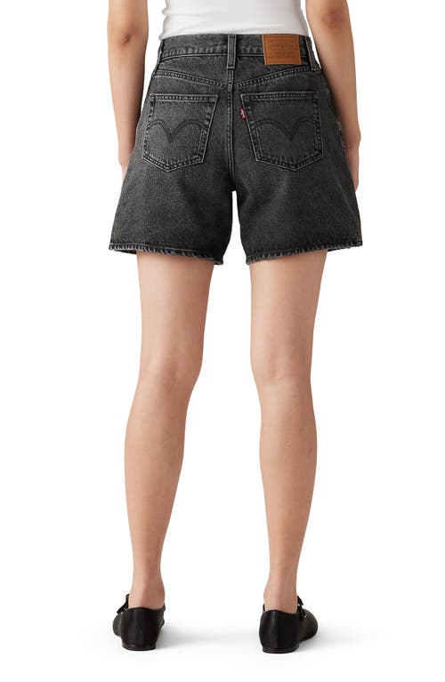 Levi's High Waist Mid Thigh Baggy Denim Shorts In Wheres My Phone