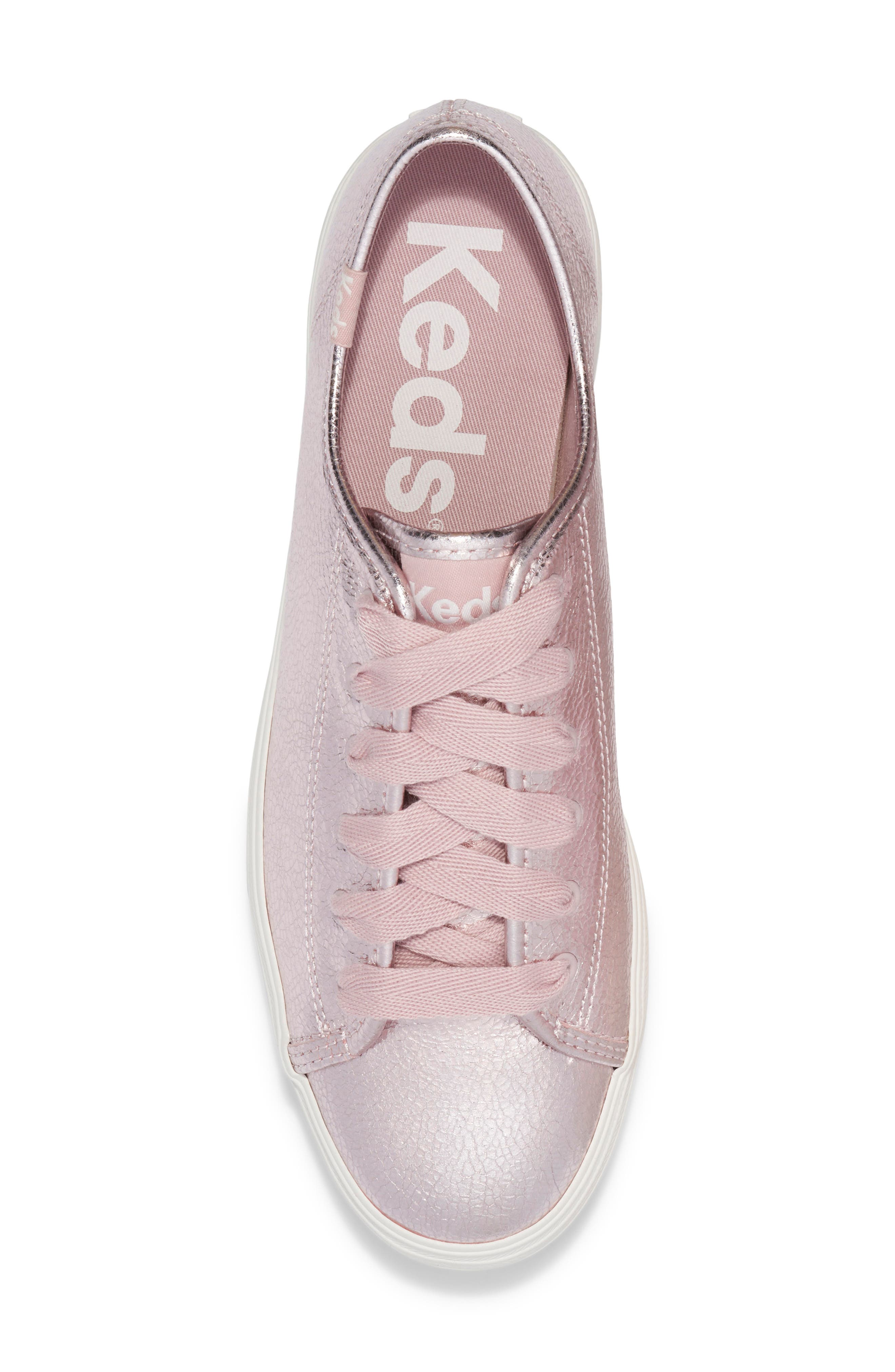 Keds<sup
®</sup
 Triple Kick Metallic Platform Sneaker, Alternate, color, 