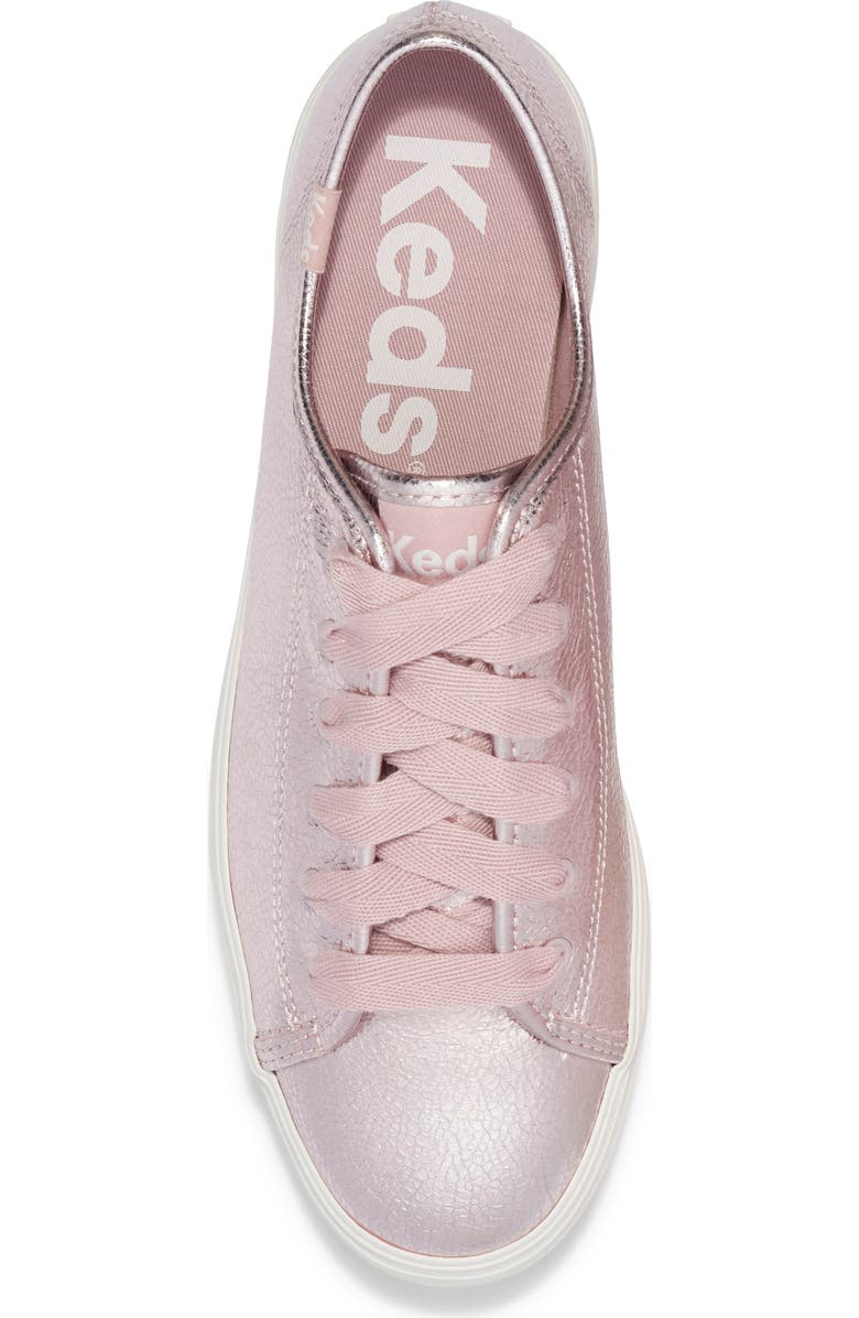 Keds<sup
®</sup
Triple Kick Metallic Platform Sneaker, Alternate, color,