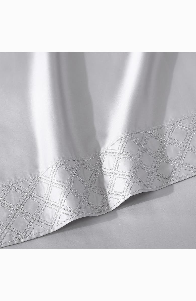 Pure Parima 500 Thread Count Egyptian Cotton Sateen Embroidered Hira Sheet Set, Alternate, color,