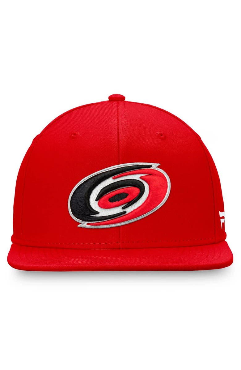 FANATICS Men's Fanatics Red Carolina Hurricanes Core Primary Logo Snapback Hat, Alternate, color, 