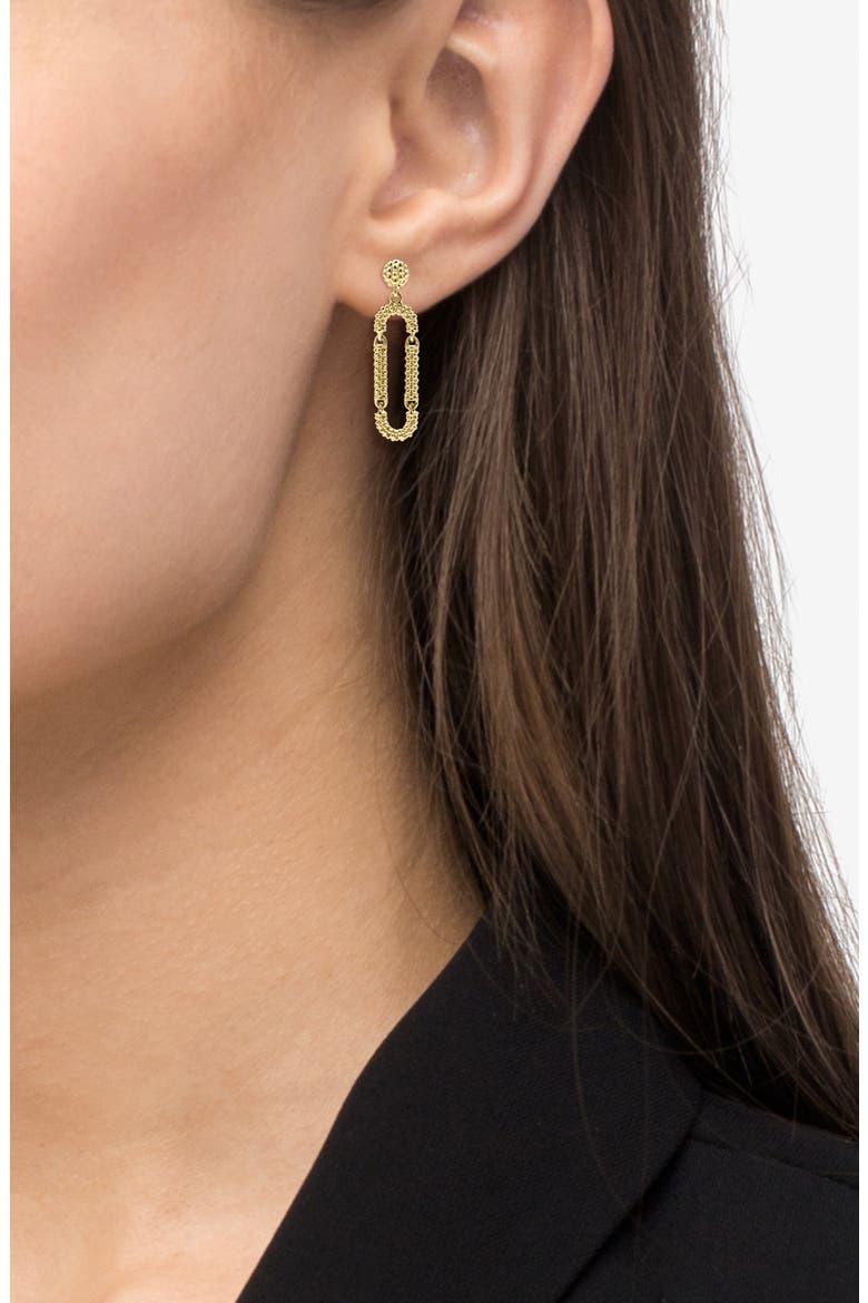 Caviar Drop Earrings, Alternate, color, GOLD