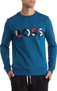 BOSS Stadler Logo Crewneck Sweatshirt