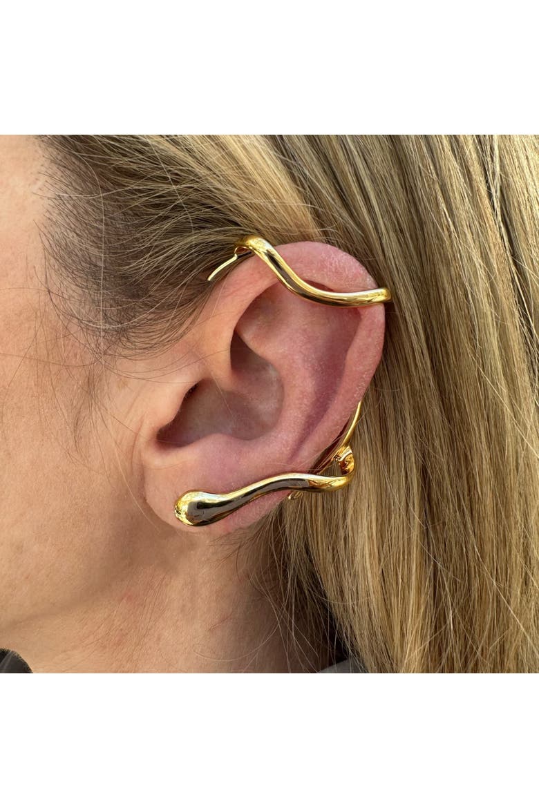 Modern Gold Ear Cuff Luxe, Alternate, color, Gold