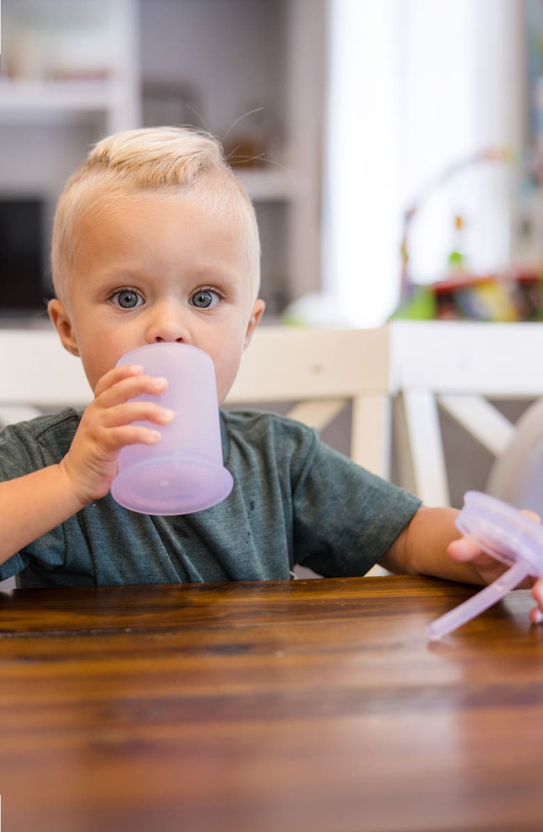 Olababy 4-Pack Easy Sipping Straw Cups, Alternate, color, Coral/ Lilac