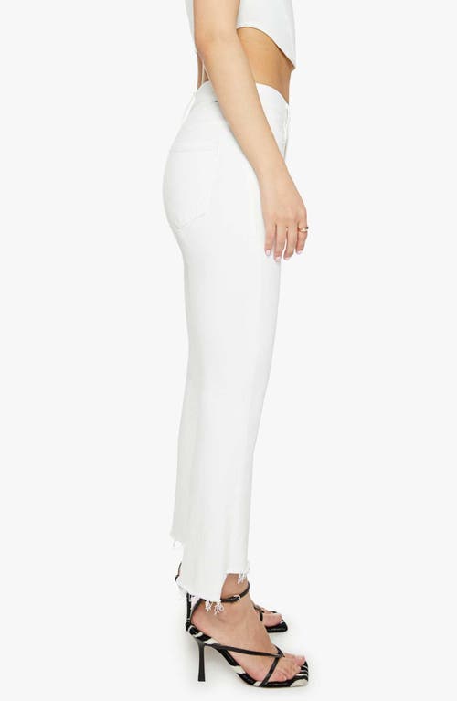 Mother The Weekender Fray Jeans In White In White