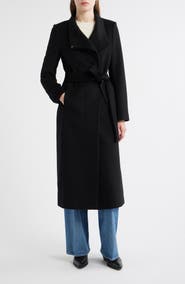 Sam Edelman Stand Collar Wrap Coat