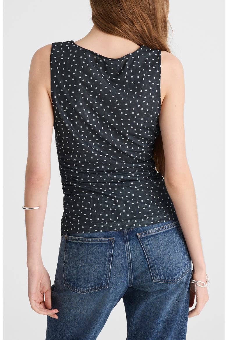 Sleeveless Double Layer Mesh Top, Alternate, color, TRUE BLACK