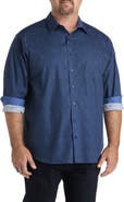 Synrgy by DXL Big & Tall Tonal Paisley Sport Shirt